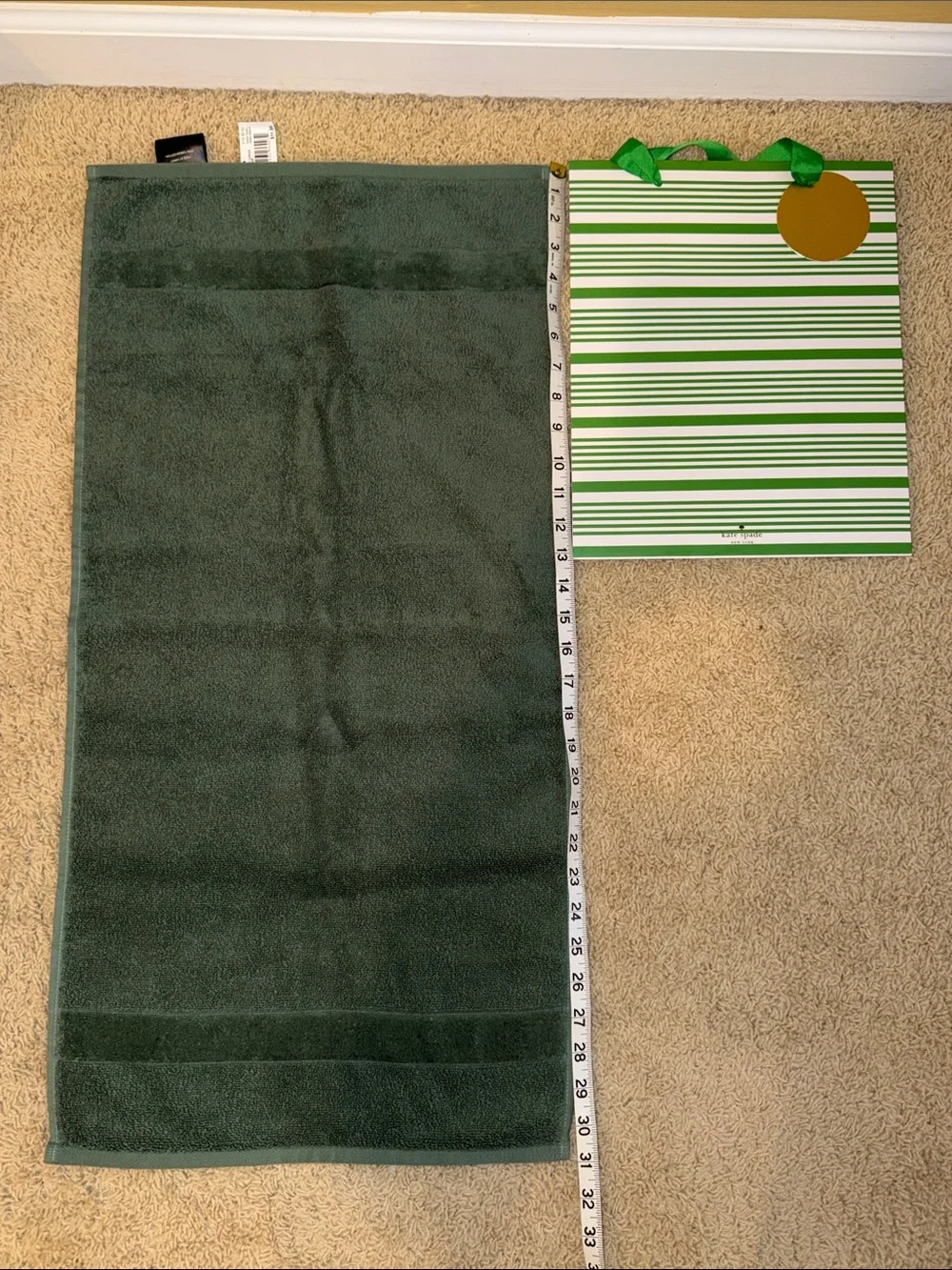 Simply Vera Vera Wang Fern Green Cotton Hand Towels